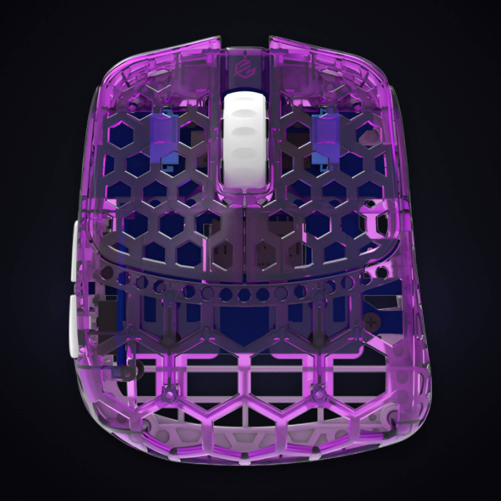 Игровая мышь G-Wolves Fenrir Asym 8K, прозрачный корпус