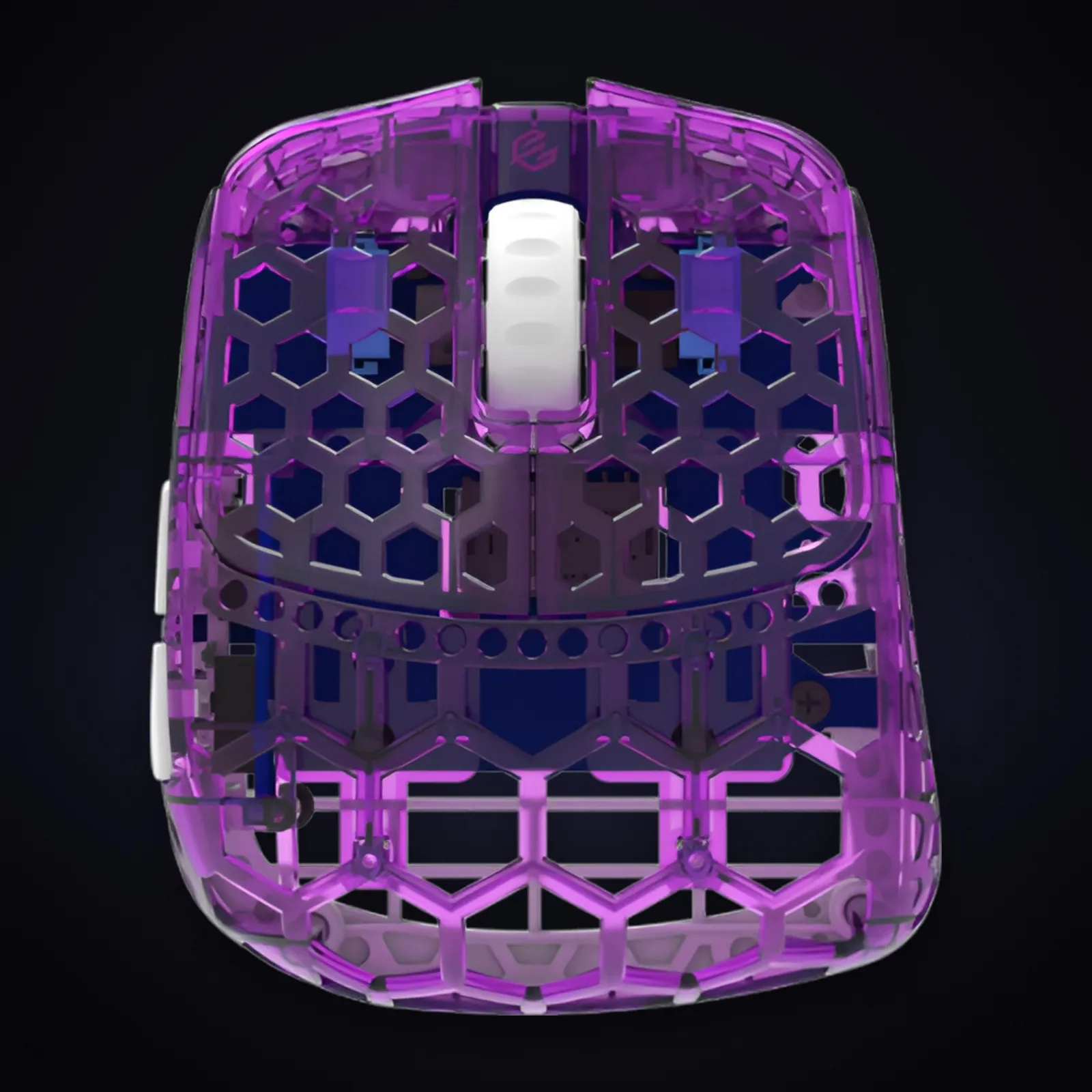 Игровая мышь G-Wolves Fenrir Asym 8K, прозрачный корпус
