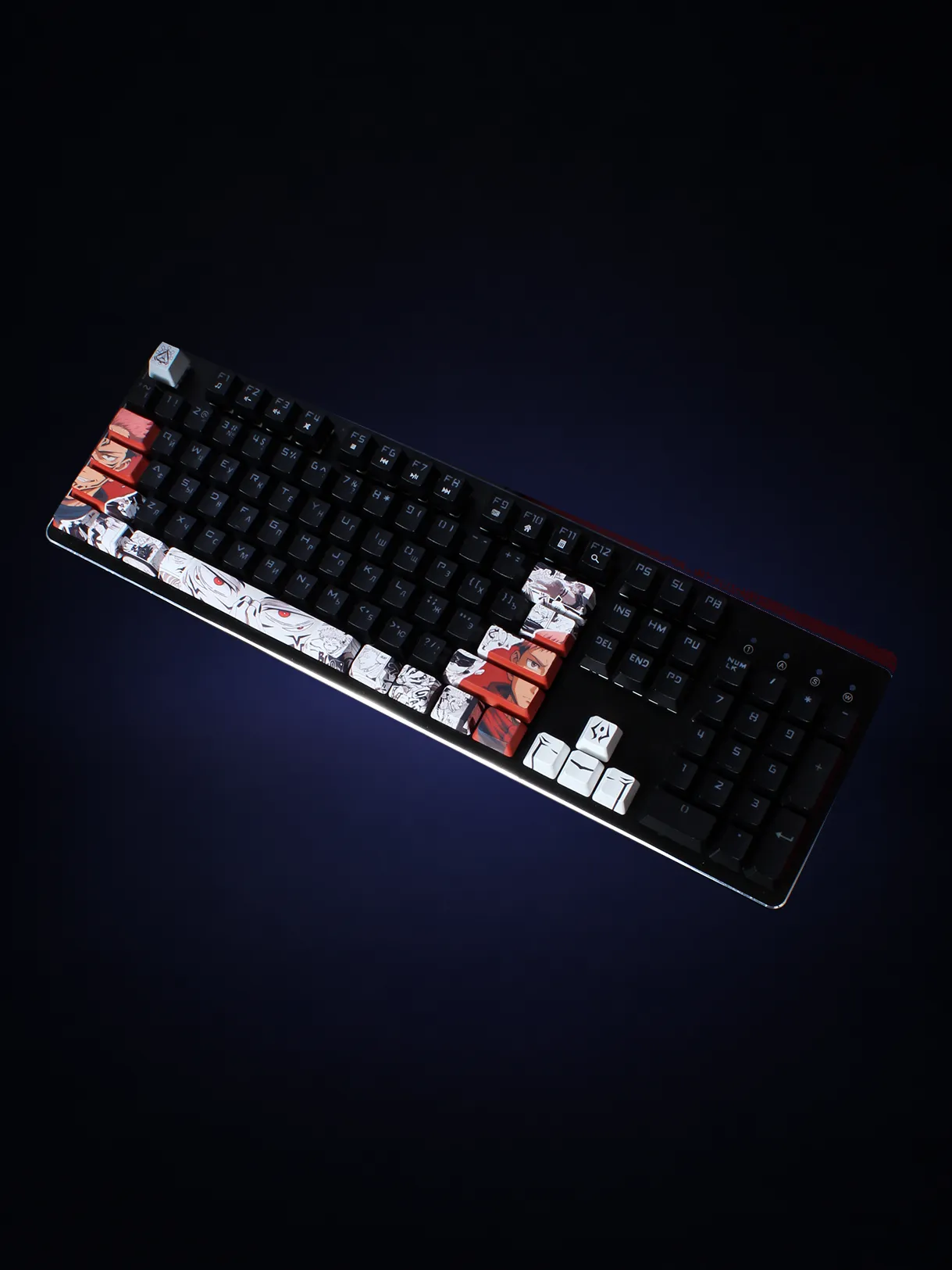 Кастомные кейкапы Сукуна Магическая битва PBT OEM набор 20 клавиш
